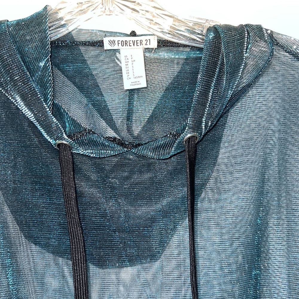 Sheer aqua jacket - Picture 3 of 5